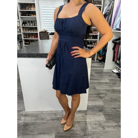B. Darlin Navy Waist Tie Dress - Picture 4 of 8